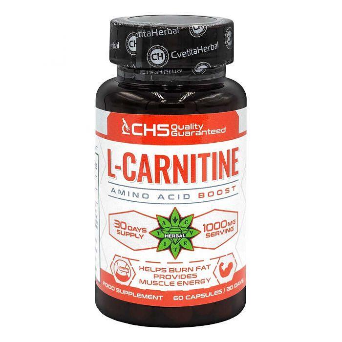 L-Carnitine Tartrate – L-Carnitine (60 capsule x 500 mg) – Cvetita Herbal RO