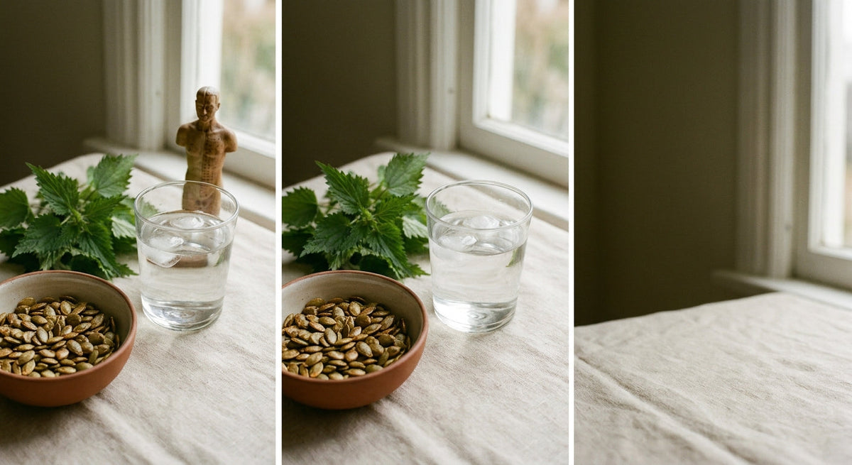 Sprijin natural pentru prostată - rădăcină de urzică și semințe de dovleac