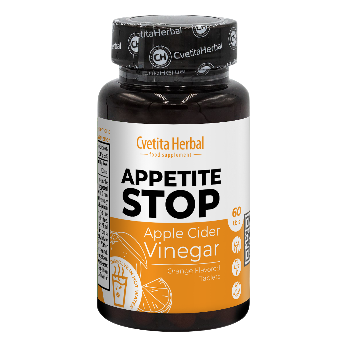 Oțet de Mere "Portocală" - Appetite Stop (60 tablete)