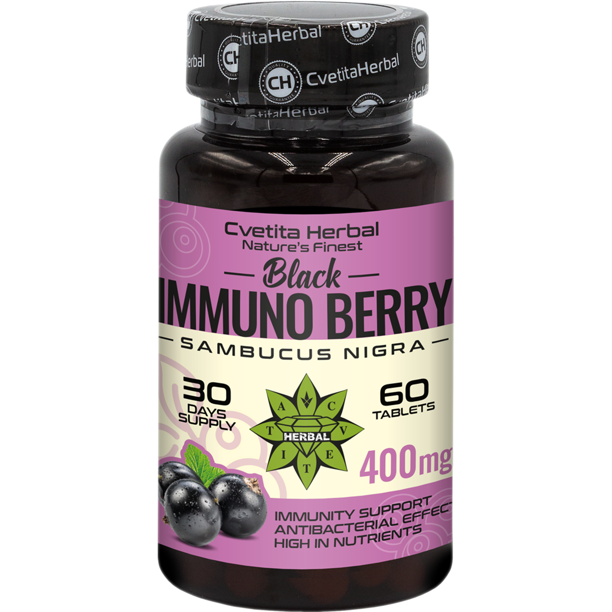 Extract de Soc Negru - Black Immuno Berry (60 tablete)