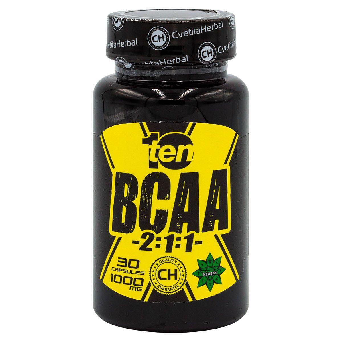 BCAA 2:1:1 - Aminoacizi 10/ten (30 capsule x 1000mg)