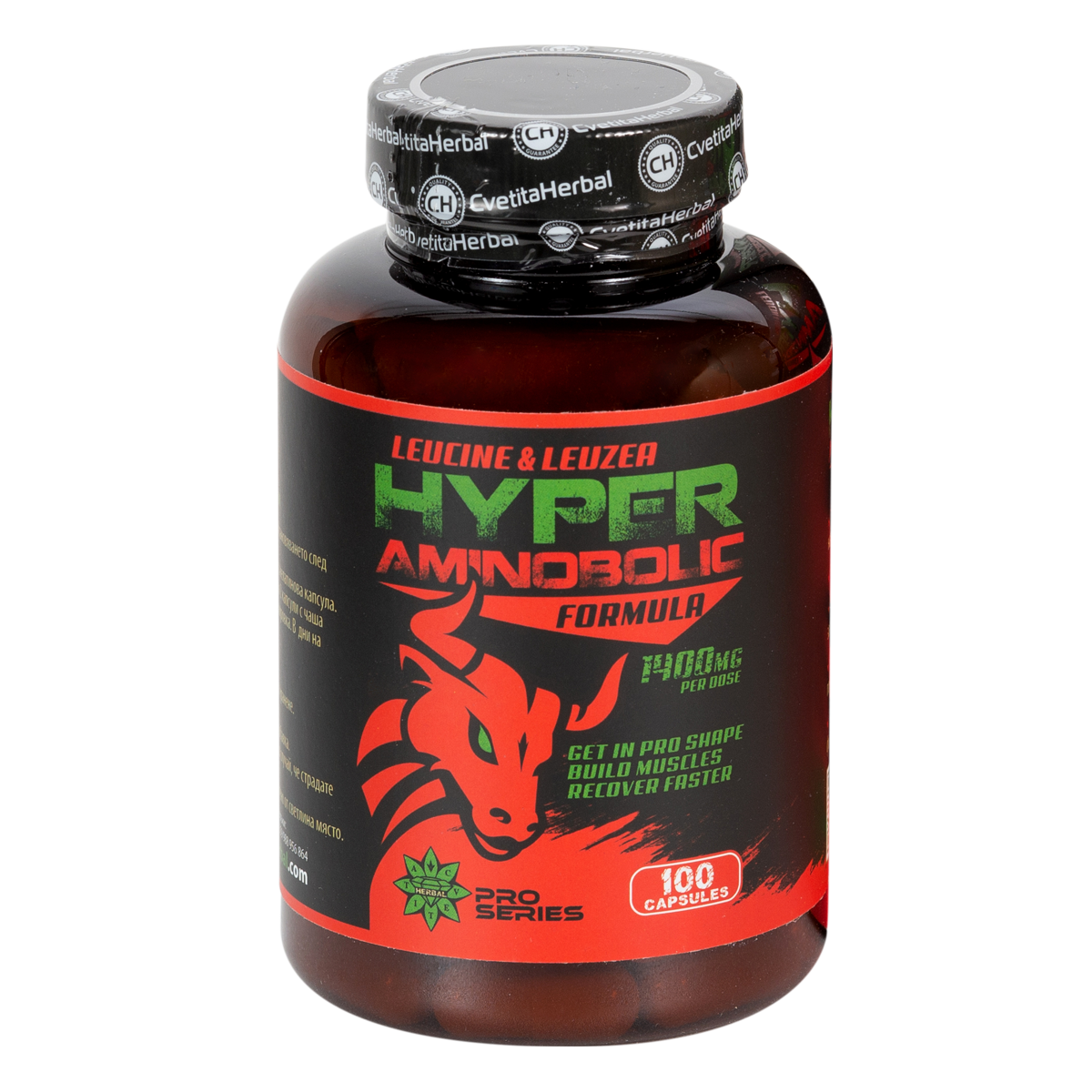 Leucină și Leuzea - Hyper Aminobolic (100 capsule)