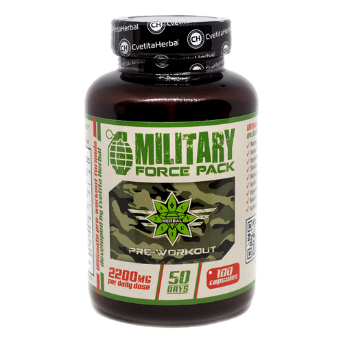 Plante și Aminoacizi - Military Force Pack (100 caps x 1100 mg)