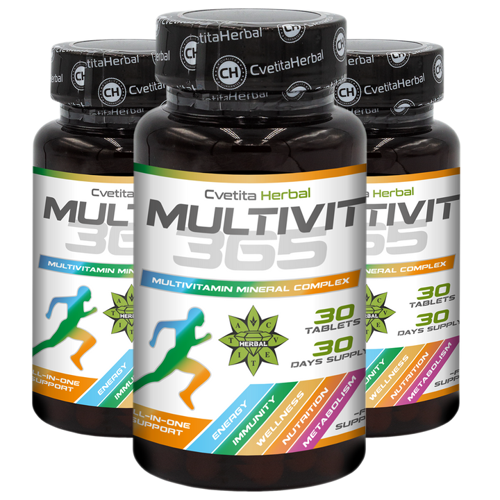 MultiVit 365 - Complex Multivitaminic Mineral (30 tablete)