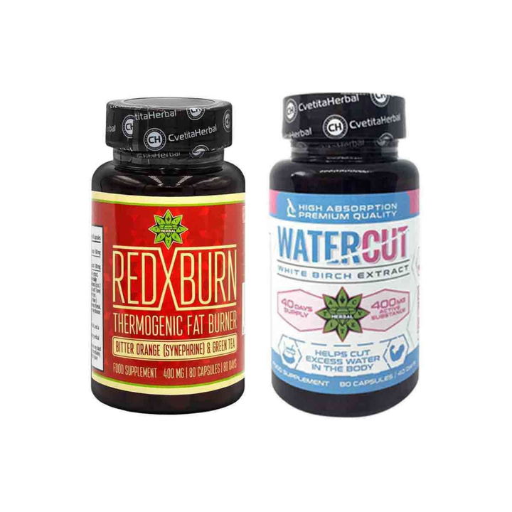 PACHET COMBO ARDEREA GRĂSIMILOR - Red X Burn și Water Cut