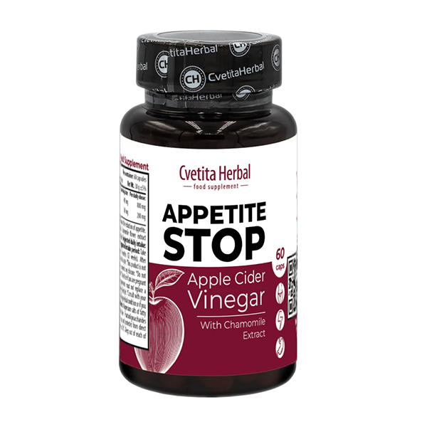Oțet de Mere "Extract de Mușețel" - Appetite Stop (60 capsule)