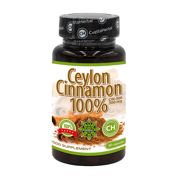 Capsule cu Scorțișoară Ceylon (80 caps.)