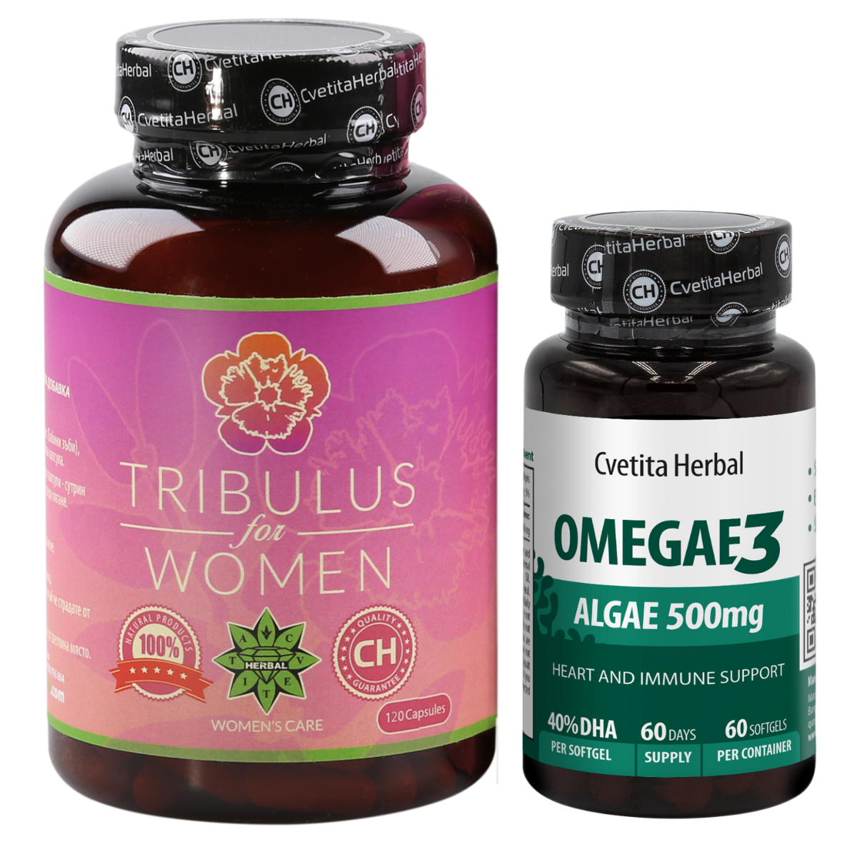 PACHET COMBO PENTRU FEMEI: Tribulus Women + Omegae 3