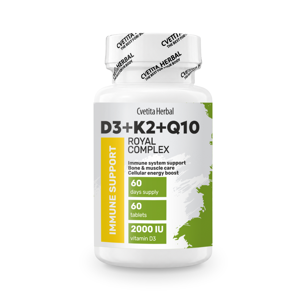 Vitamina D3 + K2 + Q10 (60 tablete)