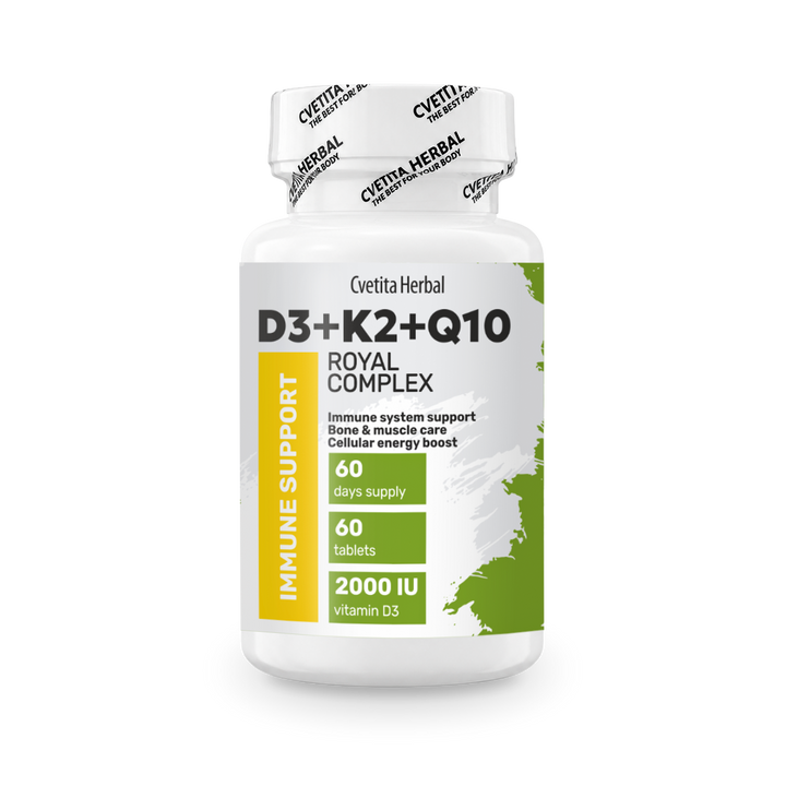 Vitamina D3 + K2 + Q10 (60 tablete)