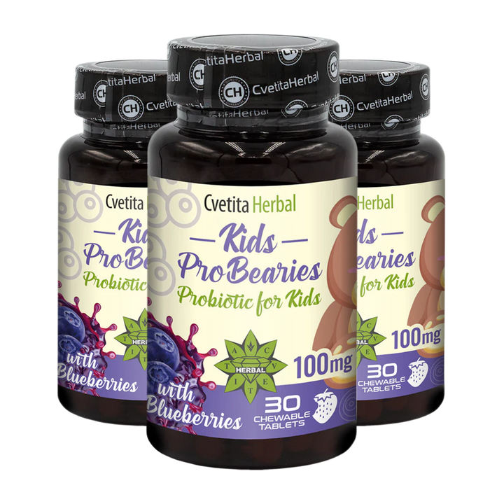 Probiotic pentru Copii "Afine" - Kids ProBearies (30 tablete)