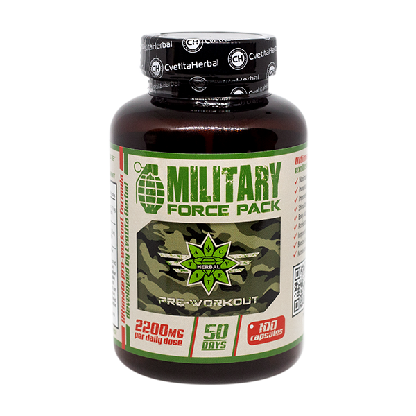 Plante și Aminoacizi - Military Force Pack (100 caps x 1100 mg)