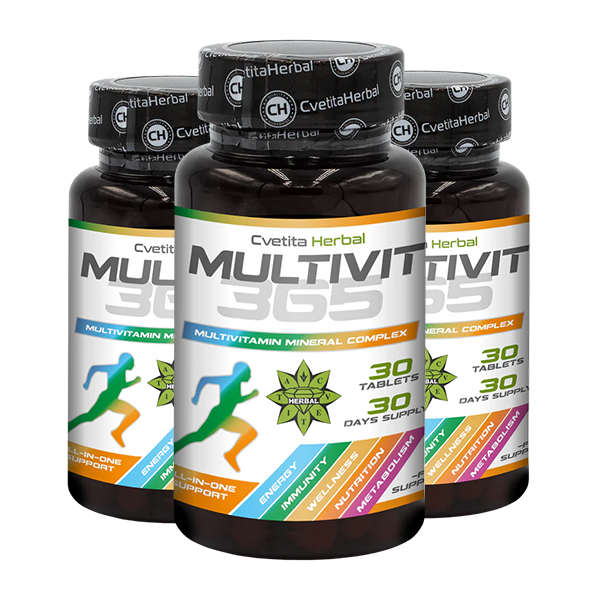 MultiVit 365 - Complex Multivitaminic Mineral (30 tablete)