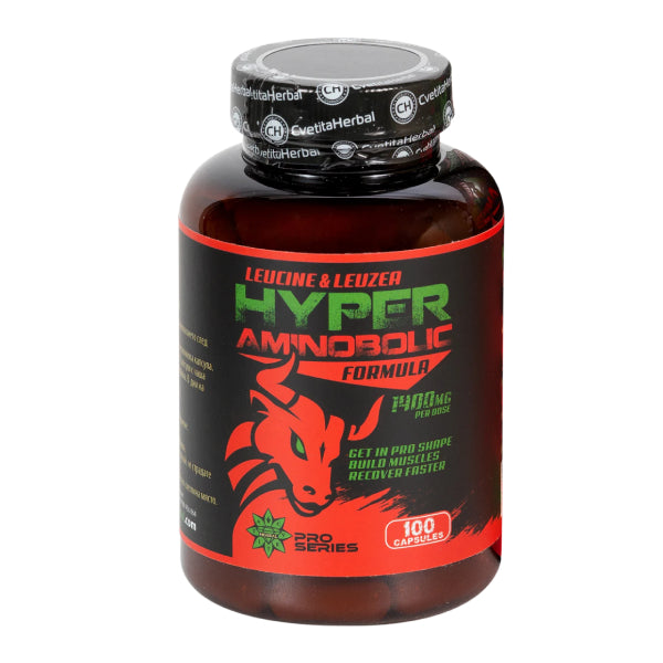 Leucină și Leuzea - Hyper Aminobolic (100 capsule)