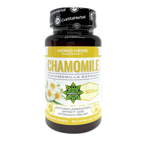 Extract de Mușețel – Chamomile (60 capsule x 300 mg)
