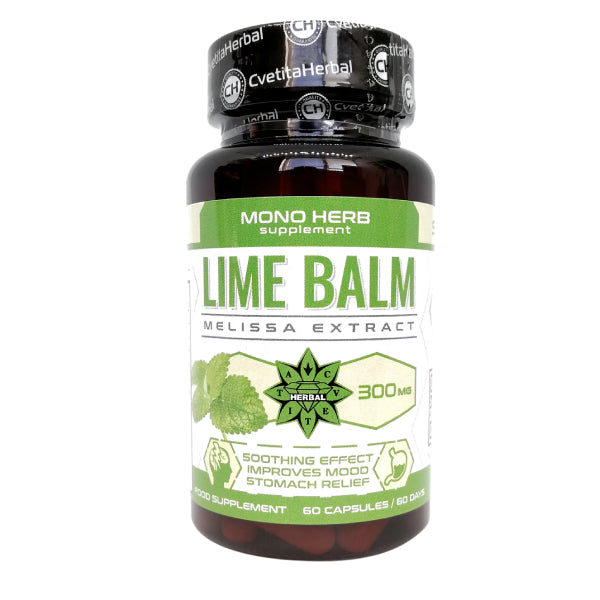 Extract de Melisă - Lemon Balm (60 capsule x 300 mg)