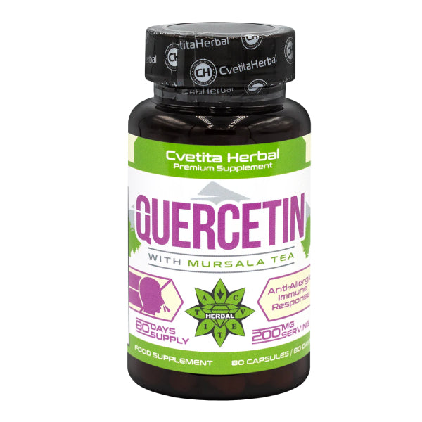 Quercetina și Ceai Mursal (80 capsule x 200 mg)