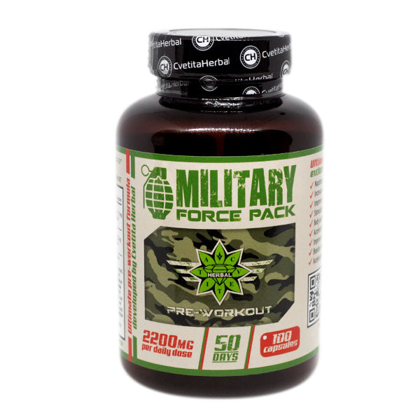 Plante și Aminoacizi - Military Force Pack (100 caps x 1100 mg)