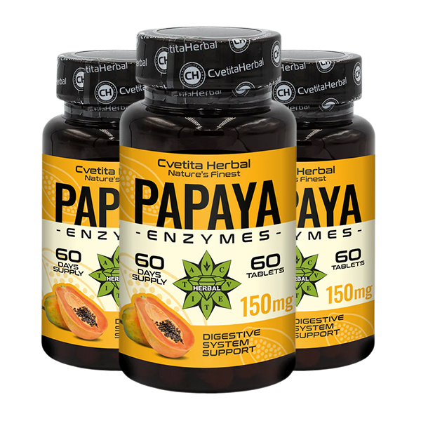 Enzime de Papaya (60 tablete x 150 mg)