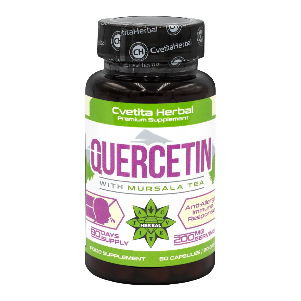 Quercetina și Ceai Mursal (80 capsule x 200 mg)