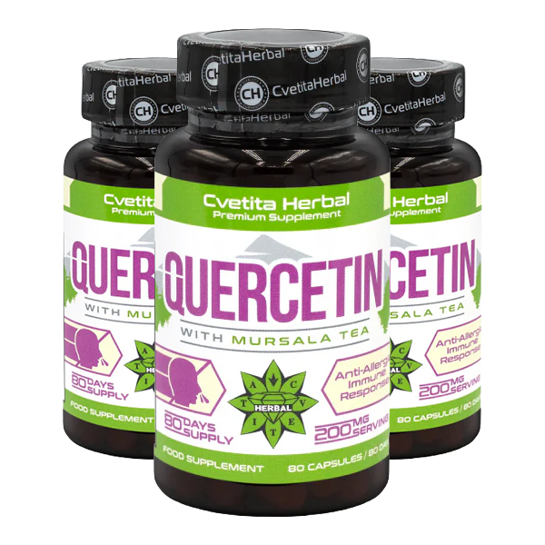 Quercetina și Ceai Mursal (80 capsule x 200 mg)