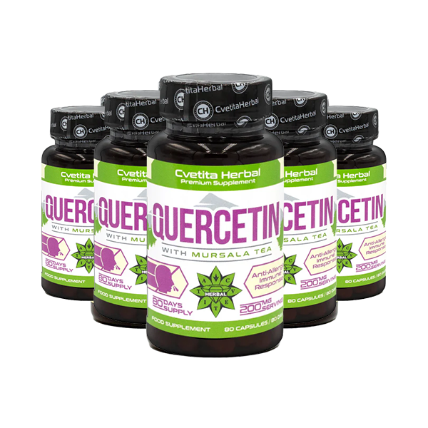 Quercetina și Ceai Mursal (80 capsule x 200 mg)