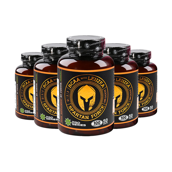 Leuzea și BCAA - Spartan Force (100 capsule)