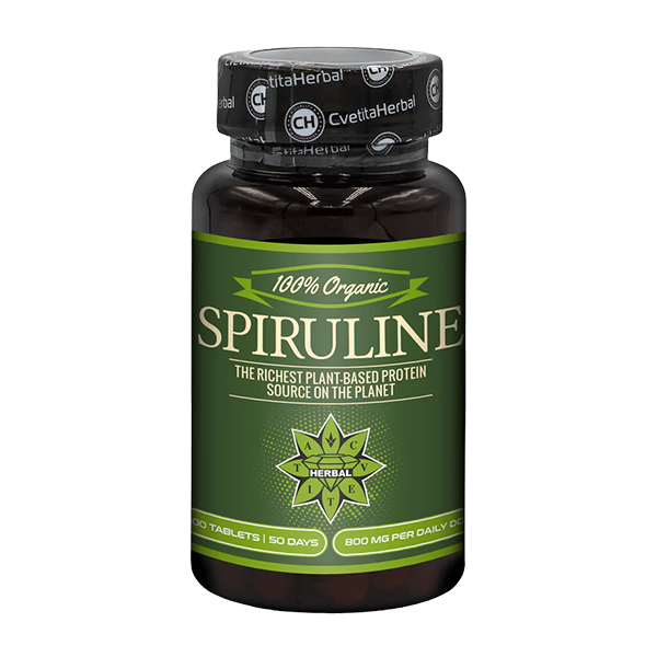 Spirulina Organică (100 tablete x 400 mg)