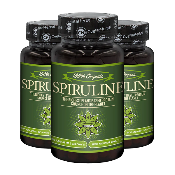 Spirulina Organică (100 tablete x 400 mg)