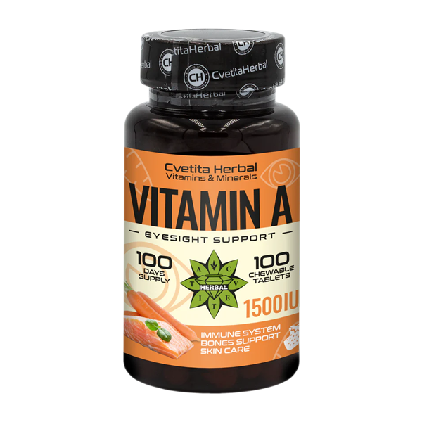 Vitamina A - Masticabilă (100 tablete 1500 IU)