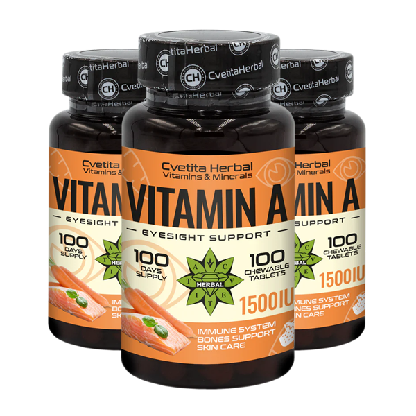 Vitamina A - Masticabilă (100 tablete 1500 IU)