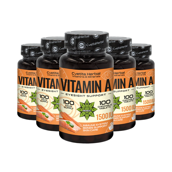 Vitamina A - Masticabilă (100 tablete 1500 IU)
