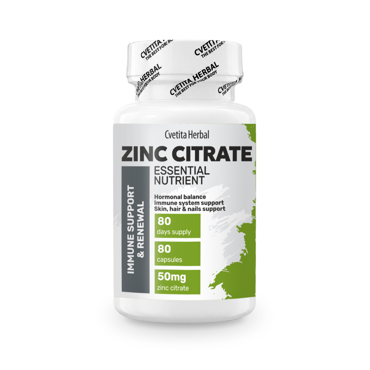 Citrat de Zinc - Zinc (80 capsule x 50 mg)