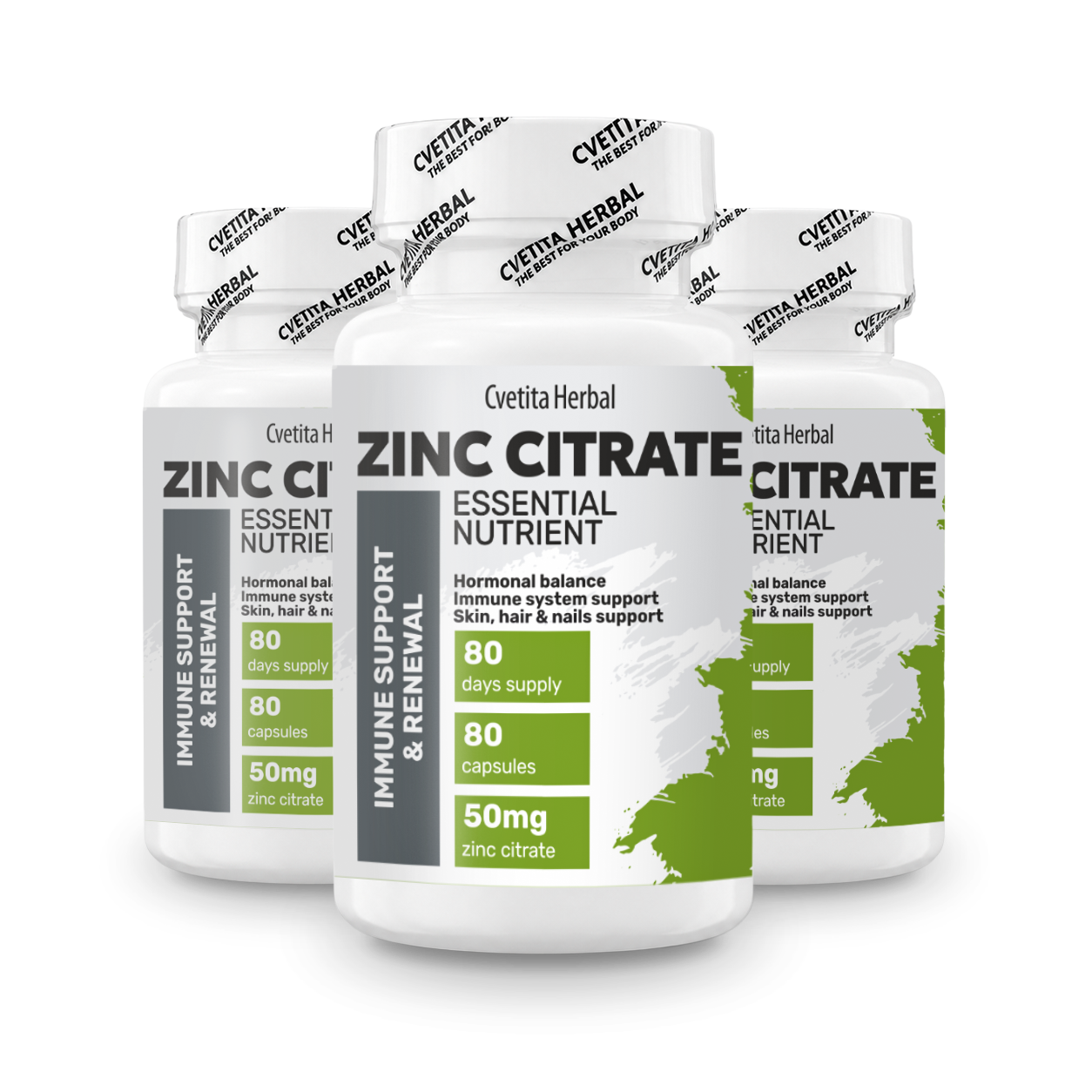 Citrat de Zinc - Zinc (80 capsule x 50 mg)