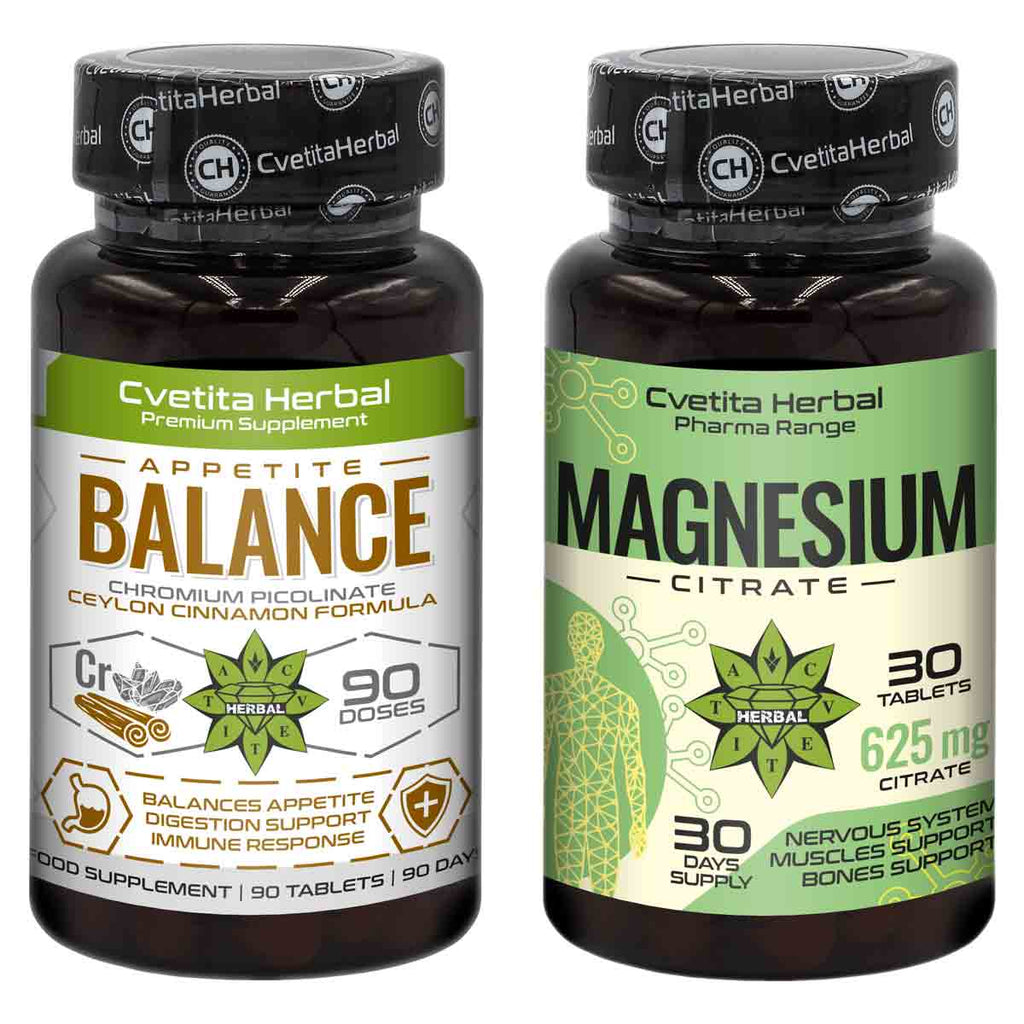 Ceylon Cinnamon, Chromium Picolinate + Magnesium Citrate (Cadou)