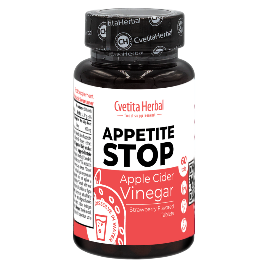Oțet de Mere "Căpșuni" - Appetite Stop (60 tablete)