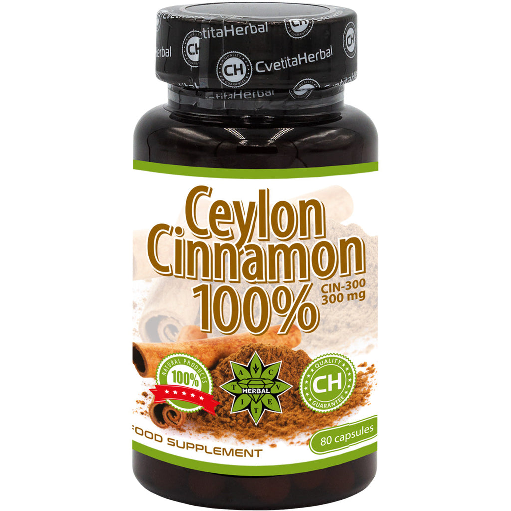 Capsule cu Scorțișoară Ceylon (80 caps.)