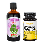 SĂNĂTATEA FICATULUI: G SPIKE STOP 60 tablete + THISTLE MAX 100ml