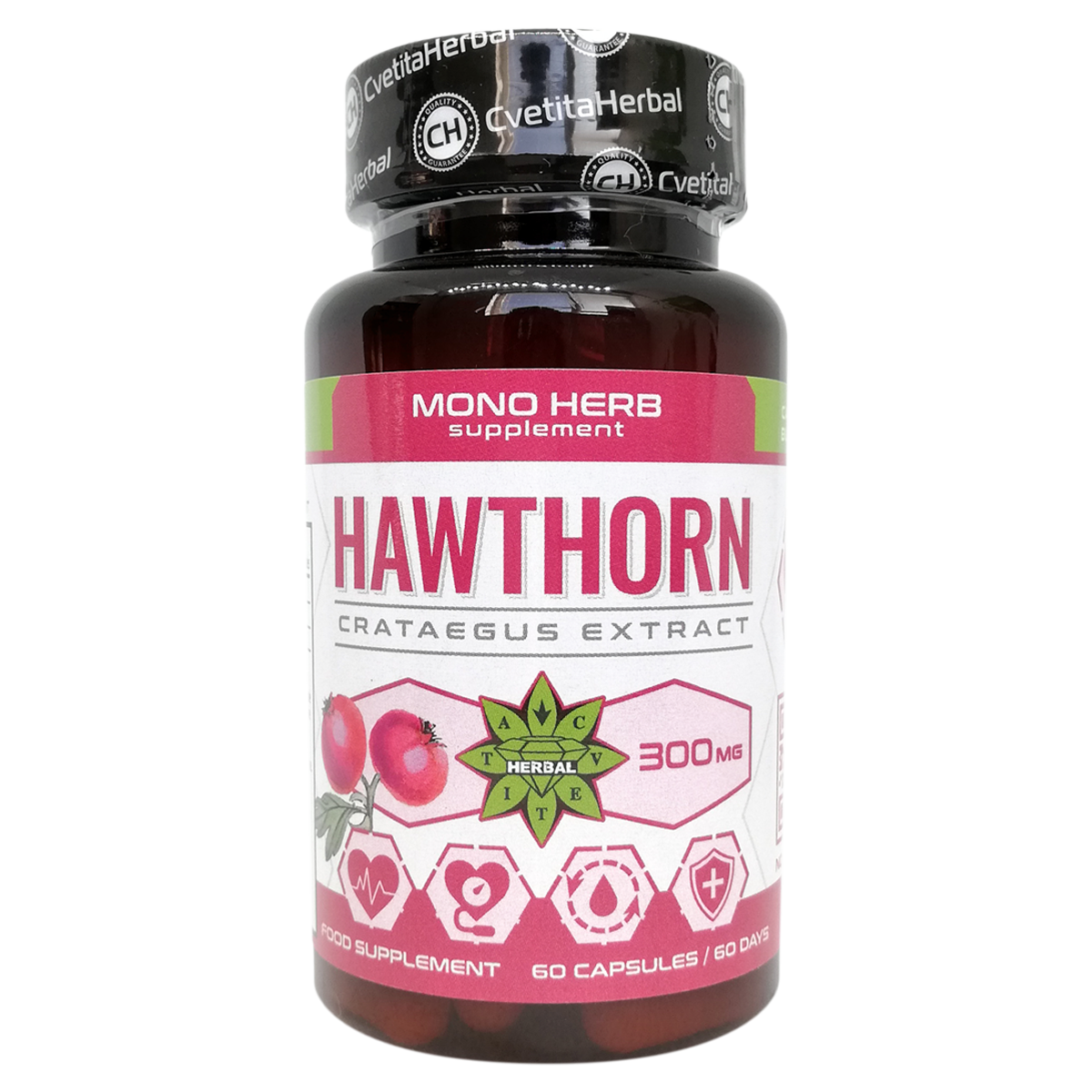 Extract de Păducel - Hawthorn (60 capsule x 300 mg)