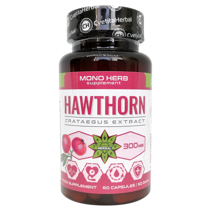 Extract de Păducel - Hawthorn (60 capsule x 300 mg)