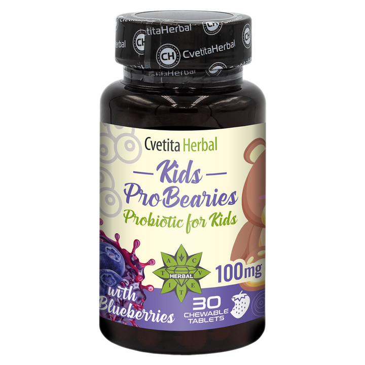 Probiotic pentru Copii "Afine" - Kids ProBearies (30 tablete)