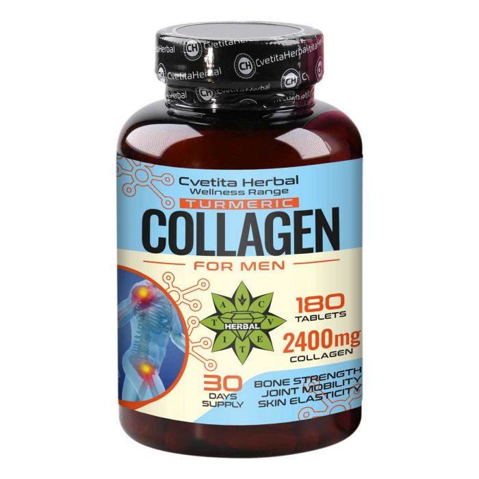 Colagen cu Curcuma - Collagen Turmeric (180 tablete x 2400 mg)