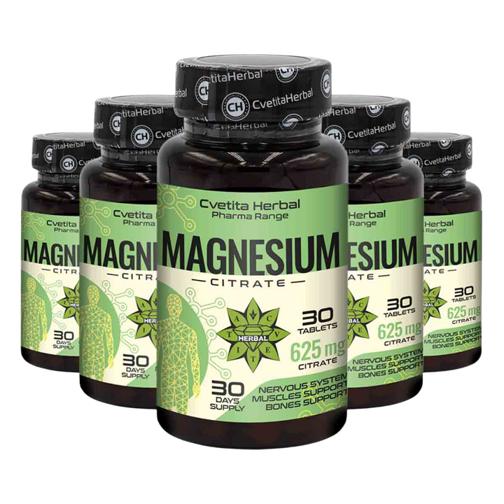Citrat de Magneziu 625mg - Citrat de Magneziu - 30 tablete