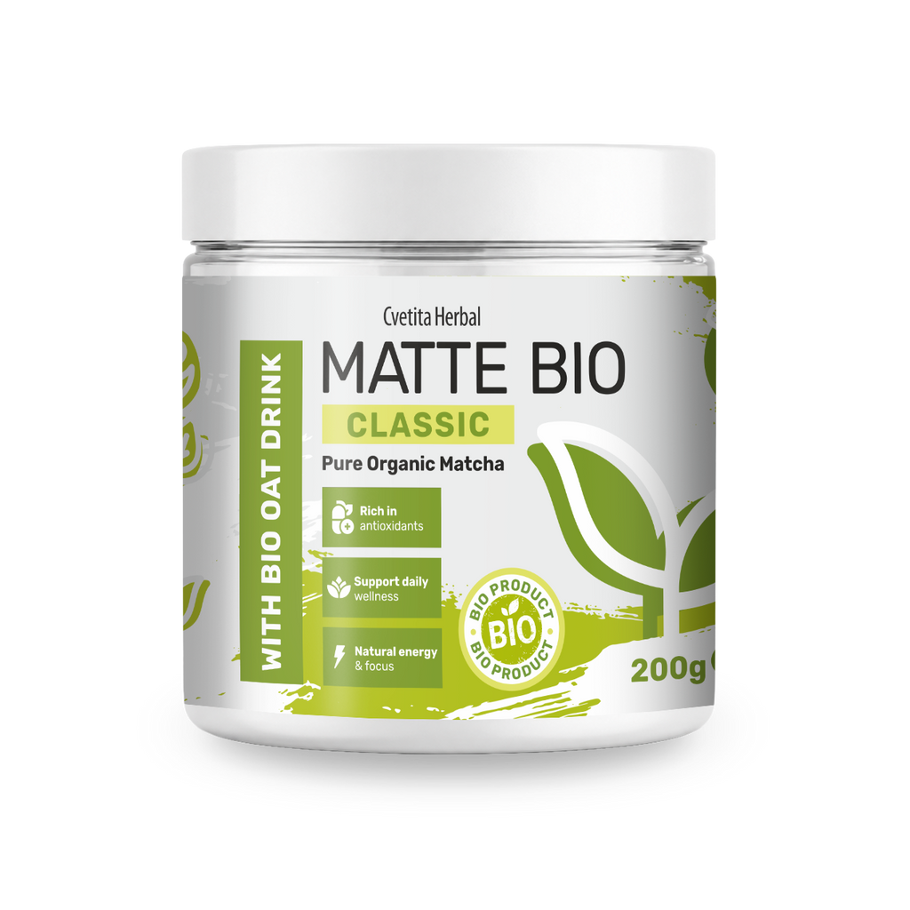 Matte Bio Classic - pudră de matcha bio 200 g de la Cvetita Herbal