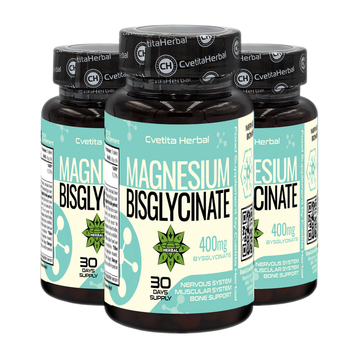 Magneziu Bisglicinат (30 tablete x 400mg)