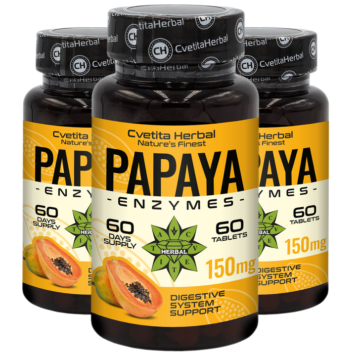 Enzime de Papaya (60 tablete x 150 mg)
