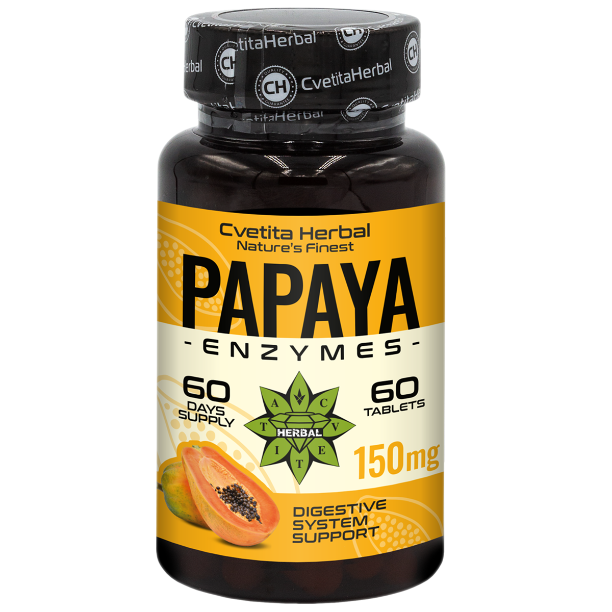 Enzime de Papaya (60 tablete x 150 mg)