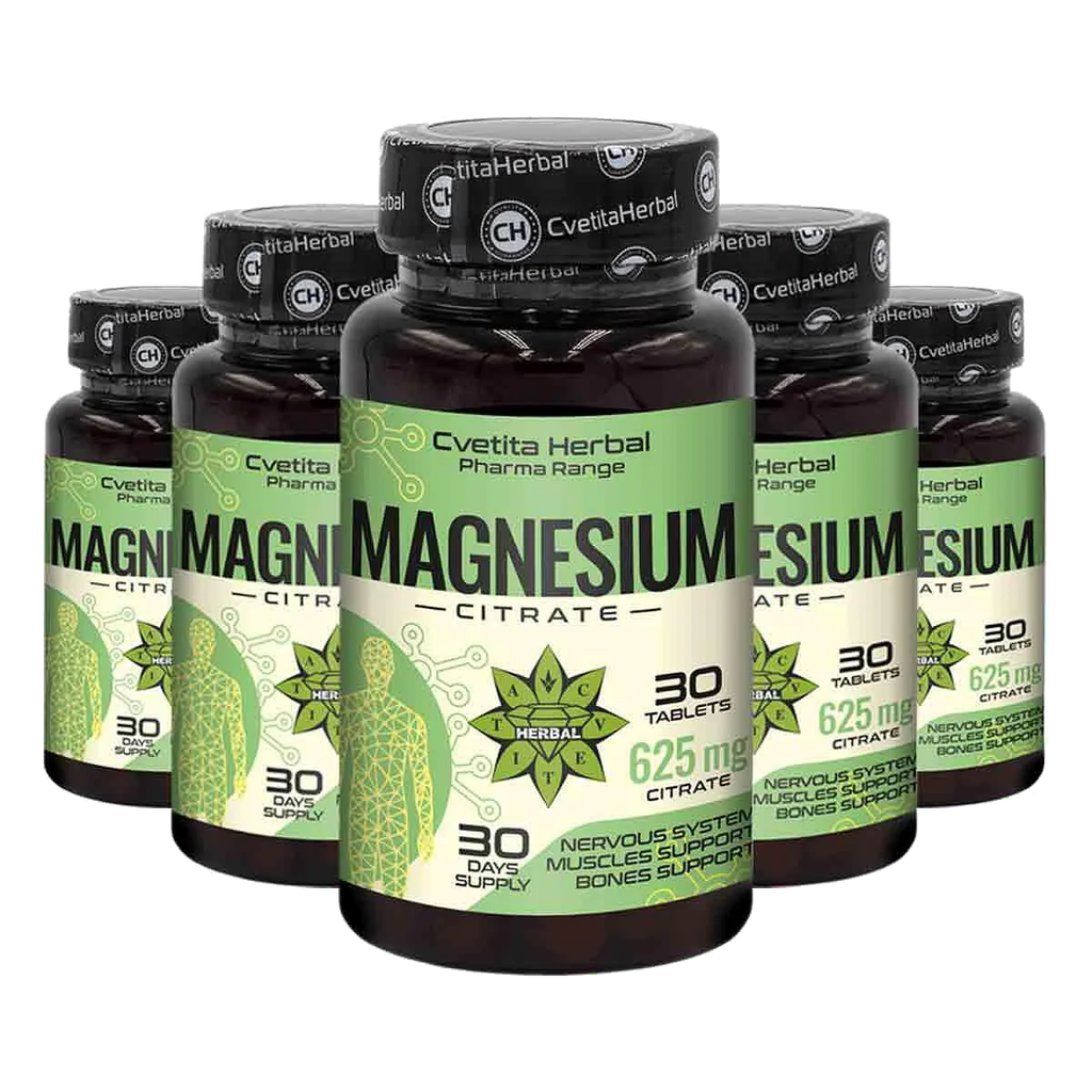 Citrat de Magneziu 625mg - Citrat de Magneziu - 30 tablete