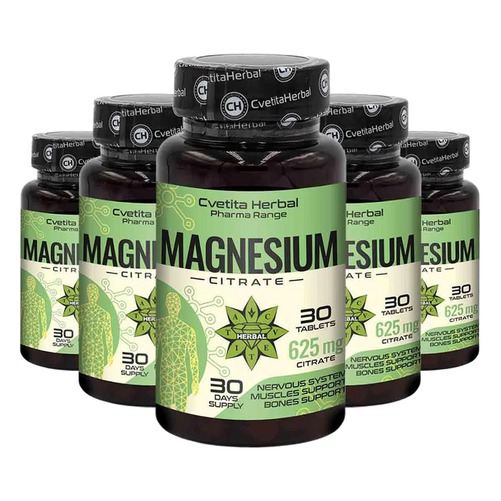 Citrat de Magneziu 625mg - Citrat de Magneziu - 30 tablete