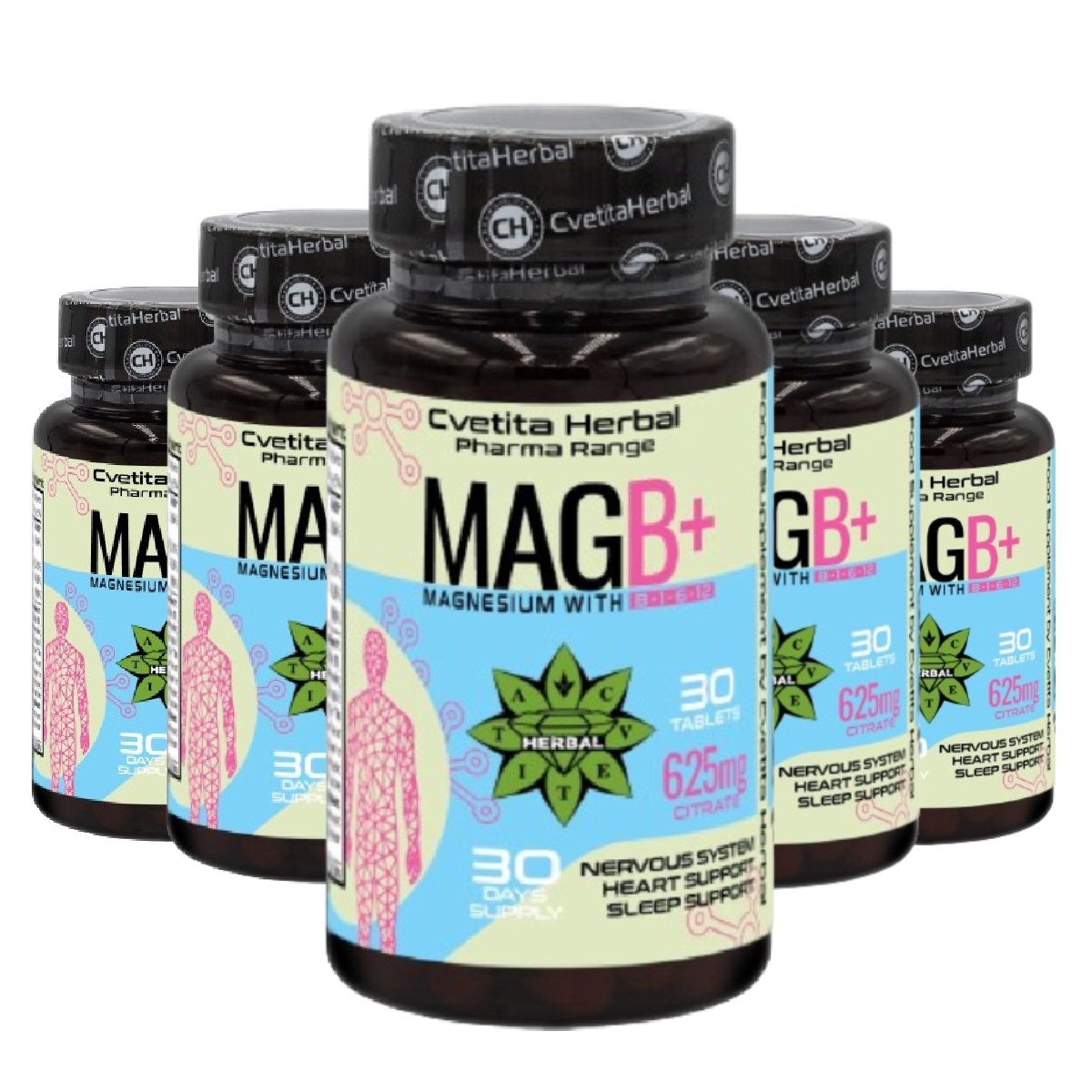 Citrat de Magneziu 625mg - Citrat de Magneziu - 30 tablete